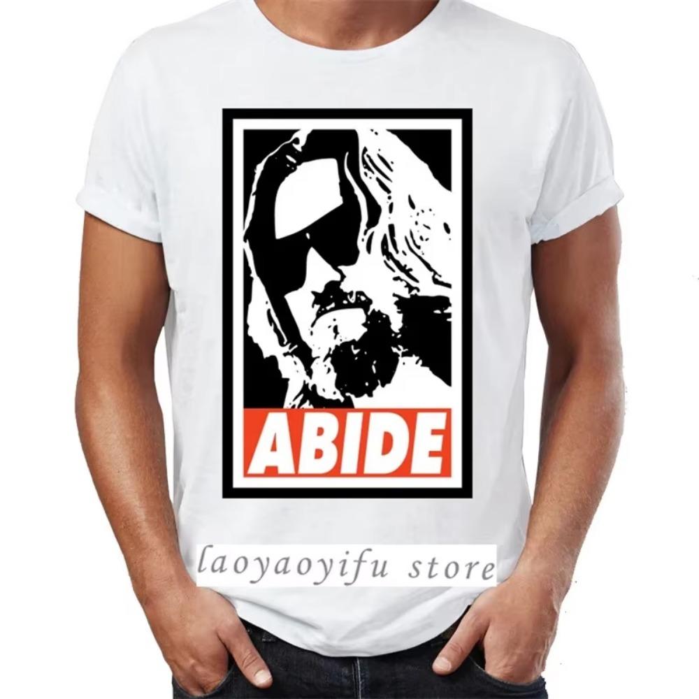 Men Women TShirts The The Big Lebowski The Dude Abide Walter The Jesus Artsy Awesome Artwork Print Tops Unisex Summer XS-4XL