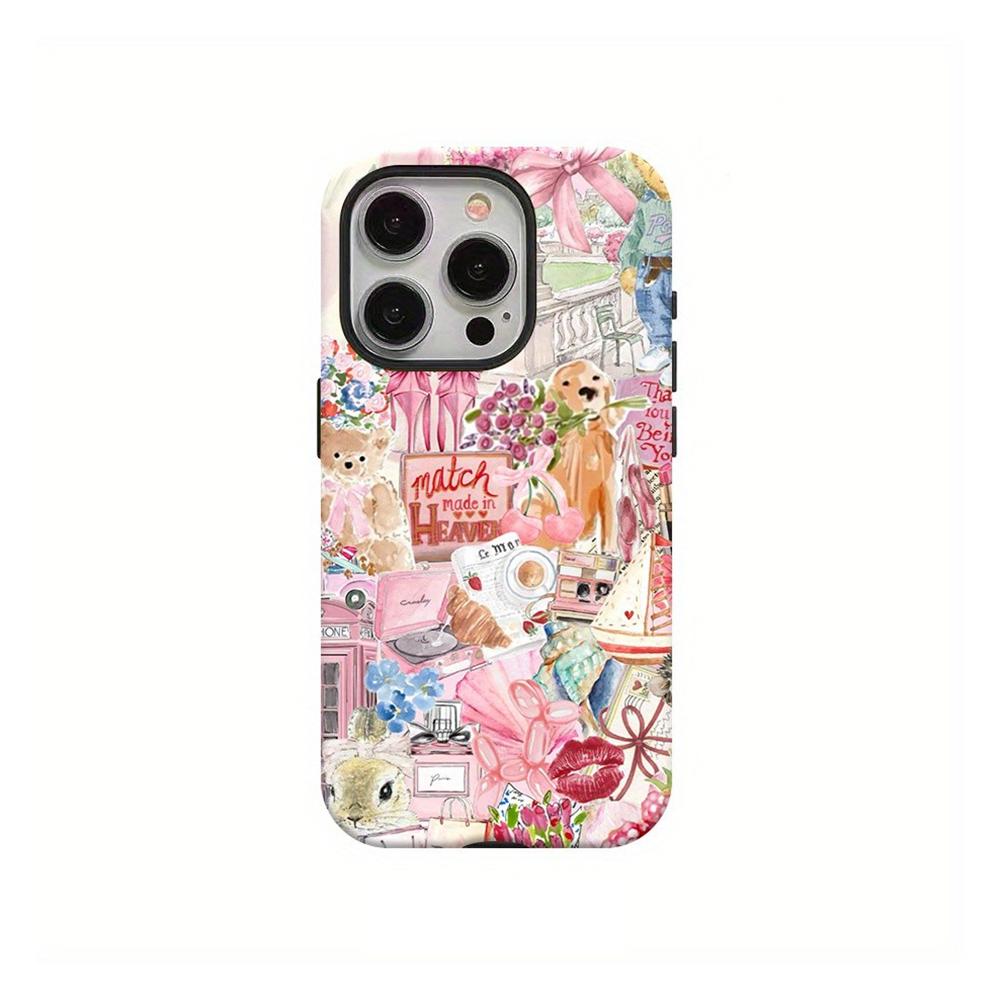 

Luxury Clmj Stylish Lobster Stripe Phone Case for iPhone 17 16 15 14 13 12 11 X XS XR Air Pro Max Plus Double-layer Back Cover iPhone 16 Pro