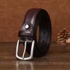Vegetable Tanned First Layer Cowhide Men's Genuine Leather Belt Men's Casual Retro Pin Buckle Belt