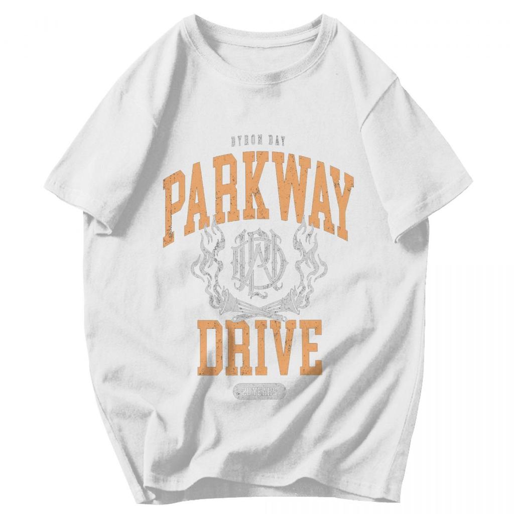 Men T Shirt Parkway Drive 20 Year Anniversary Europea Awesome Cotton Y2K Graphic Short Sleeve Unisex Clothing T Shirts