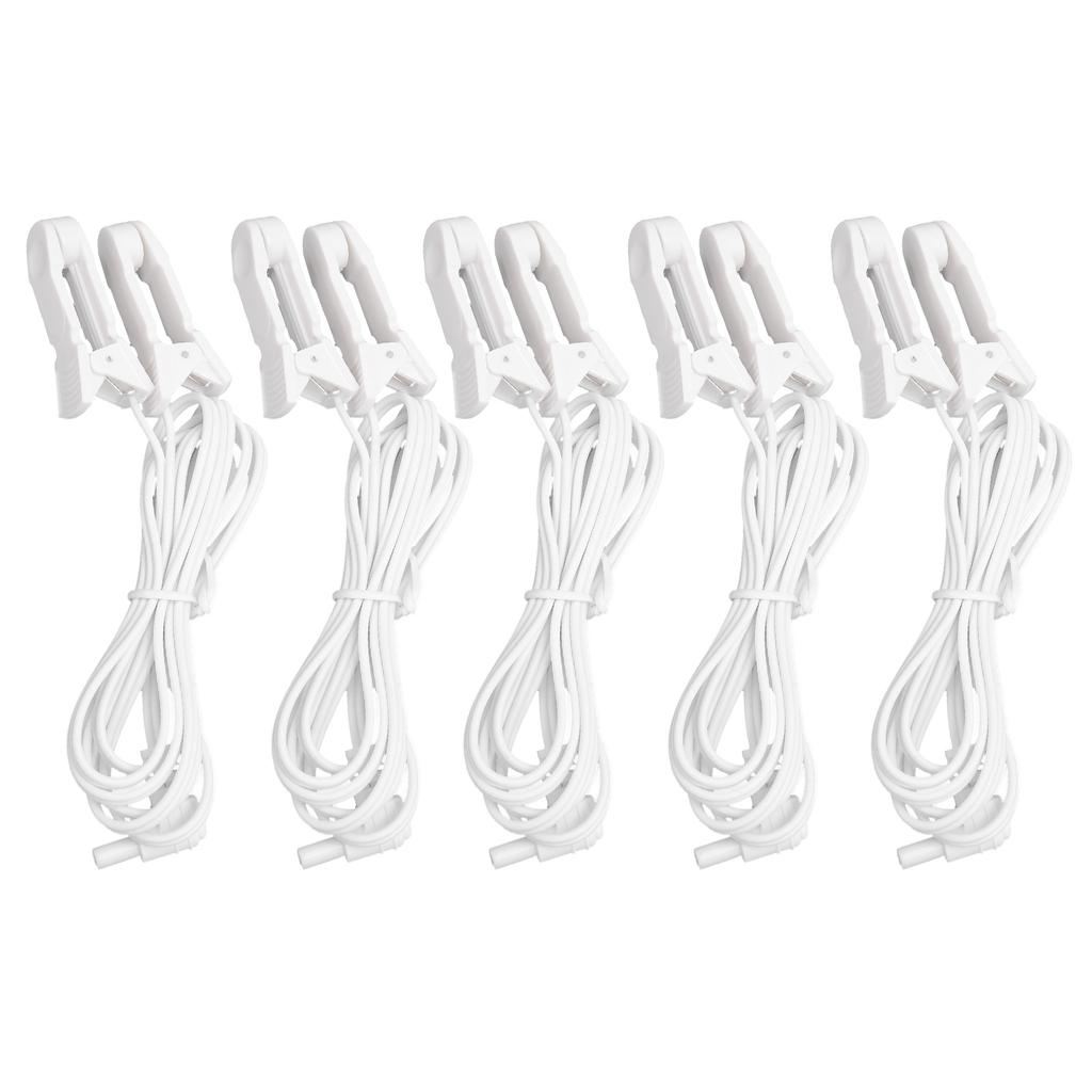5 Stück Beutel 2,35 mm Ohrclip Elektrode Zuleitungskabel für TENS Gerät Physiotherapiegerät