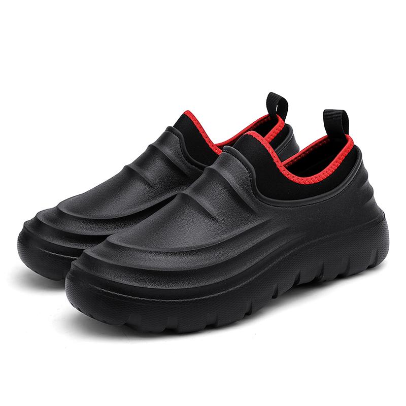 Men Outdoor Work Shoes Water-proof Chef Shoe Oil-proof Shoe for Pet Workers Man Fisherman Shoes Non-slip Garden Weeding Clogs