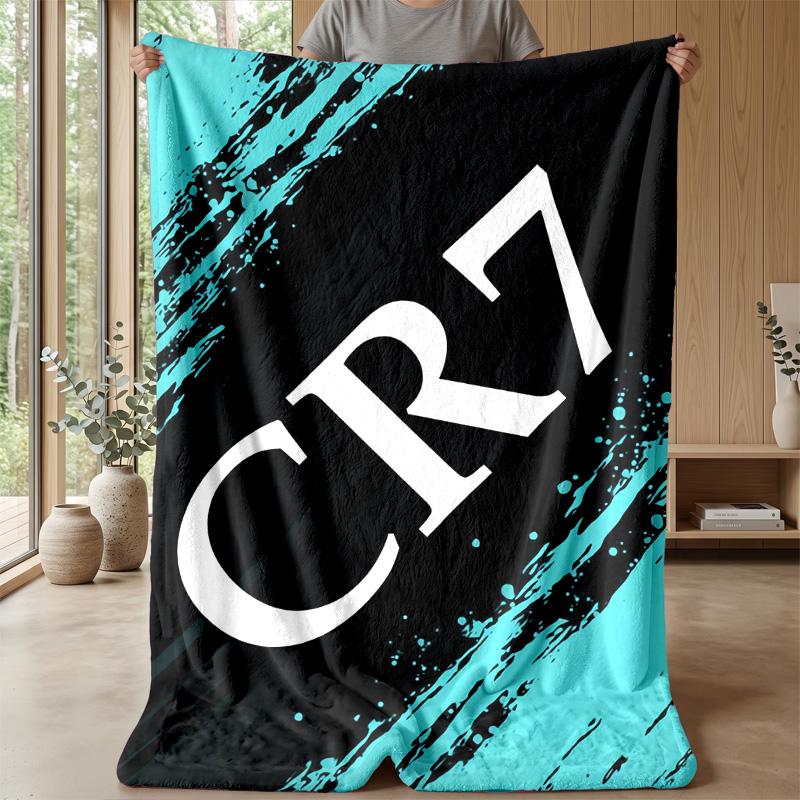 Cristiano Ronaldo Theme blanket Soft Flannel Blanket Plush Throw Blanket Cozy Sofa Bed Blanket for Home Decor