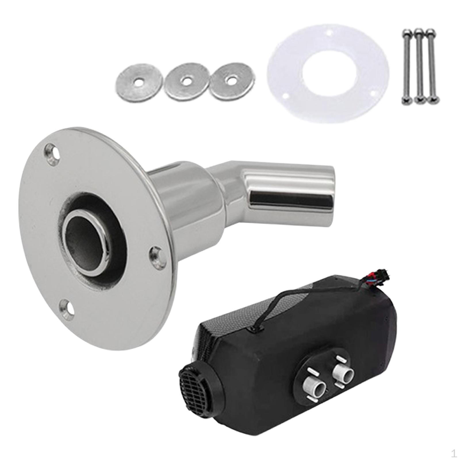 

Marine Boat thru Hull Exhaust Skin, with Bolts and Gaskets Tube Socket Stainless Steelfor Air 22mm Elbow