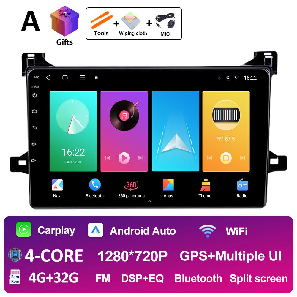 Bluetooth Car Video Radio Player For Toyota Prius XW50 2015 2016 2017 2018 2019 2020 Cooling Fan DSP Stereo Autoradio Head Unit