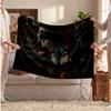 Joker Printed Flannel Blanket, Skin Friendly Warm Throw for Indoor Couch Bed Daily Use