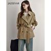 Women's Slimming Mid-Length Double-Breasted Trench Coat - New Spring & Autumn Style, Petite Sizes Available