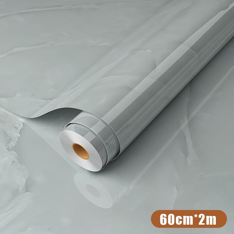 Self Adhesive Marble Grain Contact Paper Waterproof Oil Proof Stain Resistant Easy Clean for Kitchen Countertop Bathroom Renovation