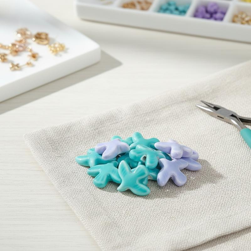 10Pcs Ceramic Peace Dove Jewelry Beads Bird Pendant Charms DIY Accessories for Handmade Crafting Gifts