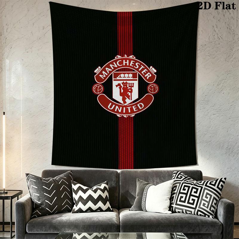 Man Utd I Wall Hanging Printed Fabric Blanket Decorative Tapestries for Bedroom Living Room Home Decor