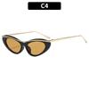 Fashion Cat Eye Sunglasses Women Luxury Brand Punk Metal Frame Sunglass Vintage Sexy Travel Eyewear UV400 Shades