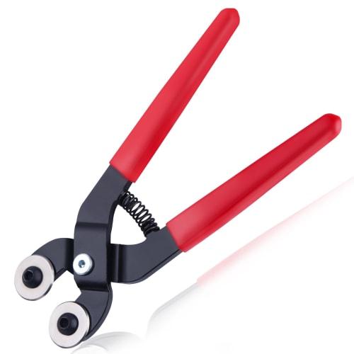 LEONTOOL Glass Tile Nippers, Mosaic Cutter, Roller-Type Mosaic Pliers with Carbide Wheel Blades, Glass Cutter, Glass Nippers, Tile Nippers, Tile Plier