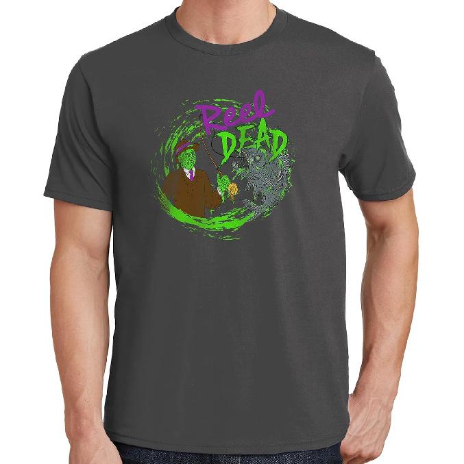 Reel Dead Funny Fishing Shirt, Zombie Fisherman Halloween T Shirt