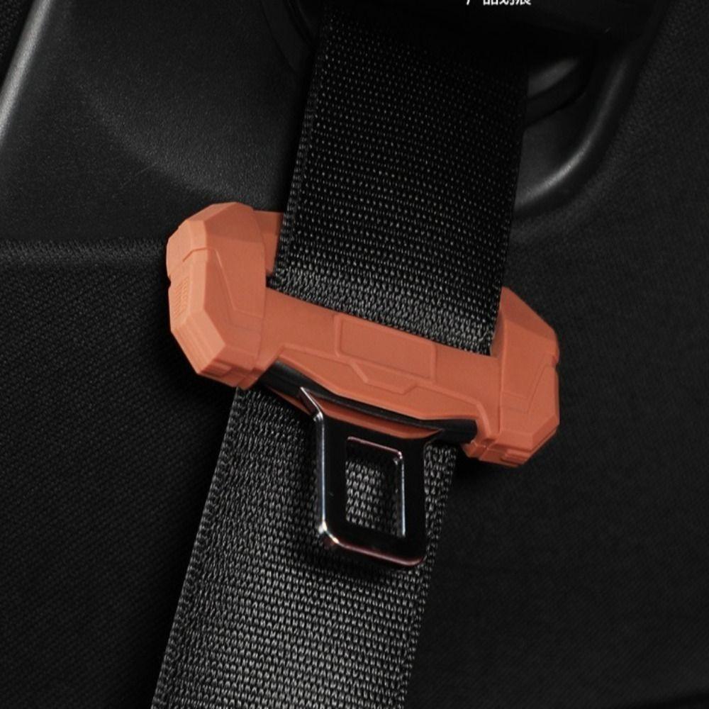 2 pcs Silicone Case Seat Belt Clip Anti Scratch Protective Cover Safety Belt Buckle Covers  Car