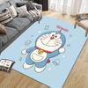 Doraemon3 Flannel Pattern Square Carpet,Area Rug,Carpet Rug for Living Room Bedroom Sofa Playroom Decor,Non-slip Floor Mat