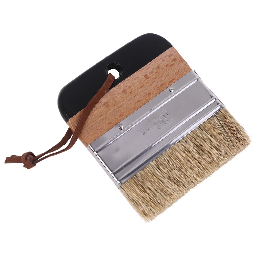 Natural Bristle Brush Wide Flat Chalk and Wax Paint Brush DIY Painting and Waxing Tool for Home Decor, Wood Projects 1