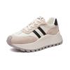 Leather Platform Forrest Gump Shoes Women's 2025 New Four-season Casual Versatile Non-slip Sports Shoes Classic Flat-bottomed German Training Shoes