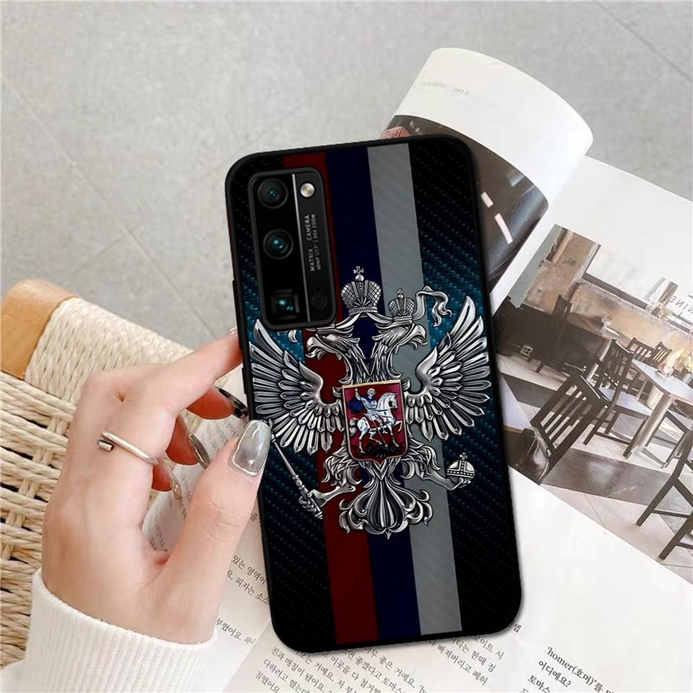 Russia Coat Of Arms Eagle Flag Phone Case For Huawei Honor 10 Lite 9 20 7A 9X 30 50 60 70 Pro Plus Soft Silicone Cover