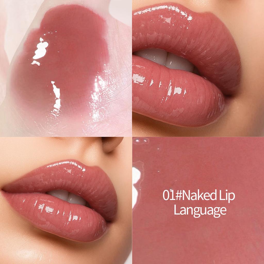 DHDH Rossetto Orsetto Carino – Balsamo Colorato Idratante, Trasparente & Luminoso, Effetto Lucidalabbra Succoso Stile Coreano