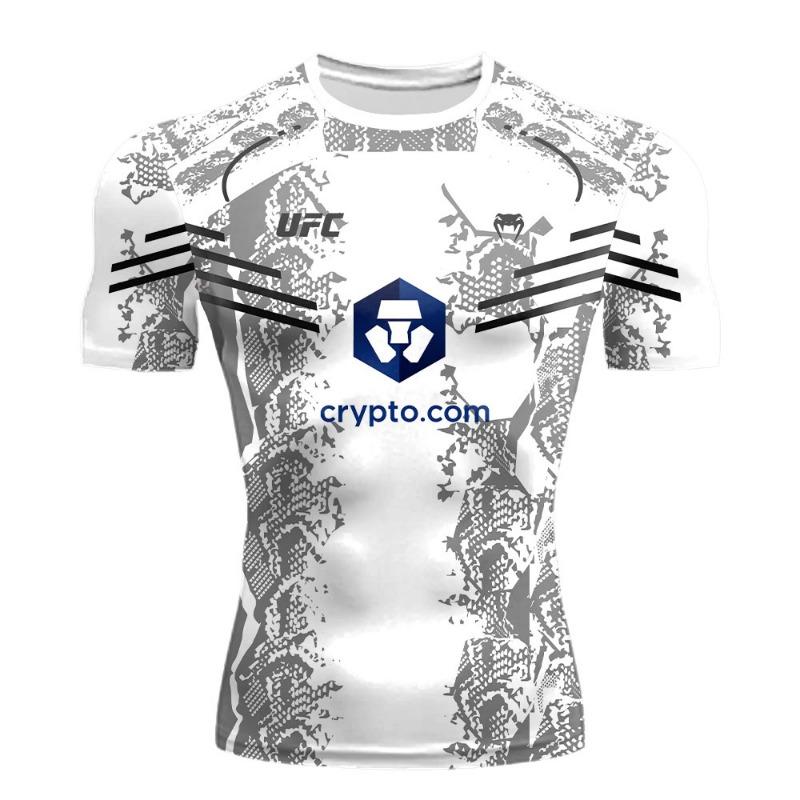 

The 2025 summer new UFC T shirt European size large sized T shirt training suit workwear quick drying and breathable top XXS