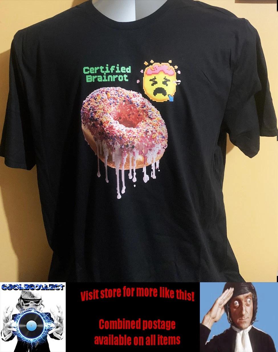 Bright Boy Designs unisex trendy T shirt - Certified Brainrot 3XL