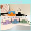 Colorful Soft Pu Small Square Bag With Color Block For Women 2024 Collection
