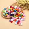 100~300pcs Mini Fluffy Soft Ball Handmade Accessories Colorful High Elastic Balls DIY Polyester Plush Ball 0.8cm~3cm TMZ