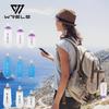 WRELS Folding Collapsible Soft Flask TPU BPA-Free Easy Grip Running Cycling Water Bottle Fitness Hydration Outdoor Water Bottle
