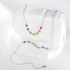 Teamer 7 Color Zircon Necklace Stainless Steel For Women Fashion Yoga Power Spirit Energy Jewelry Birthday Amulet Gifts 2026 New