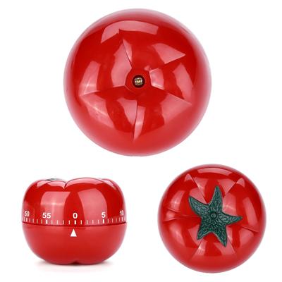 Mechaniczny 60-minutowy timer w kształcie pomidora, pomocnik do gotowania i pieczenia w kuchni, 7,2 x 5,5 cm