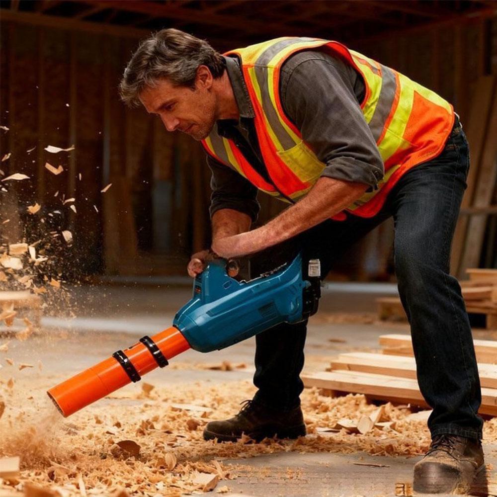 Leaf Blower Flow Booster for Yard Lawn Gutter Cleaning(Orange)