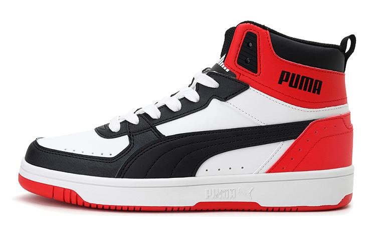 PUMA REBOUND JOY Высокие Баскетбольные Кроссовки Черно-Бело-Красные Подростковые 374687-03 37