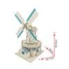 DIY Model toys 3D Wooden Puzzle Dutch windmill Wooden Kits Puzzle Game Assembling Toys Gift for Kids Adult P32