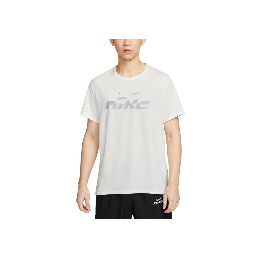 Nike Miler Flash Comfortable Versatile Simple Fashion Short Sleeve T-Shirt Men Tops White IB4128-133
