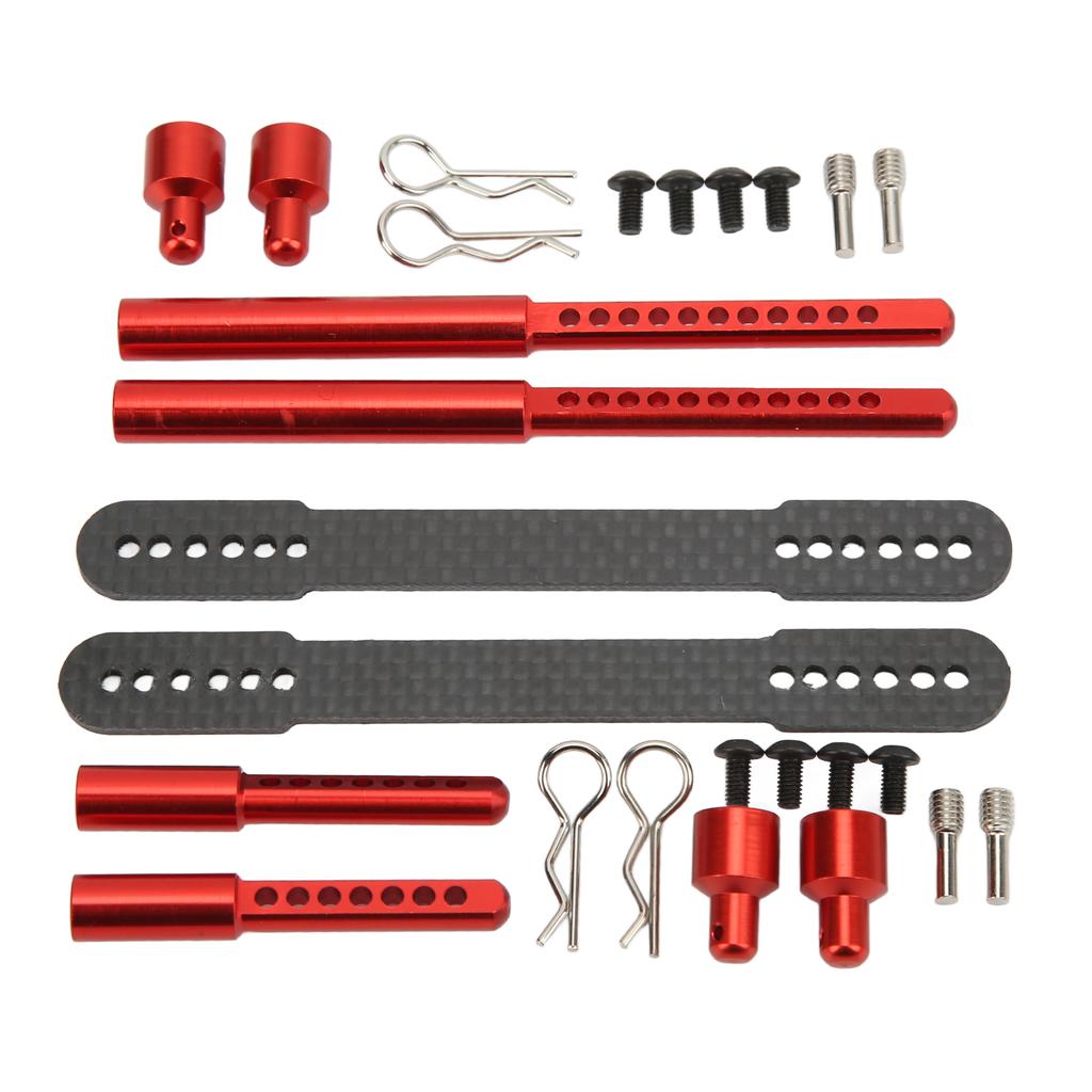 RC   Columns Front Rear Aluminum Alloy Carbon   Car Body Mount Post for   SCX10 90046 90047 1Celsius10 RC Car