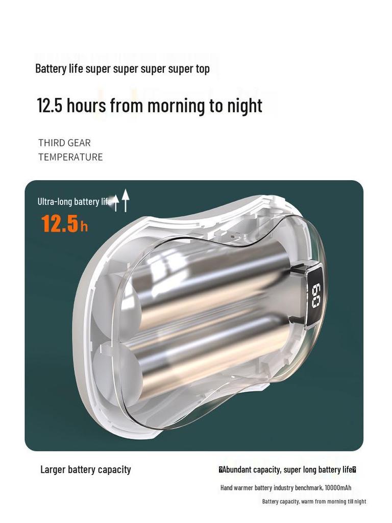 2025 Mini Digital Hand Warmer with USB Charging, Adjustable Three-Level Heat for Office & Outdoor Sports