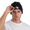Fishbone Trucker Cap Autumn Winter Unisex Knitted Beanie Hat Warm Casual Beanie Cap Hip-Hop Melon Skin Hat