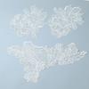 Bead Embroidery Lace Flower Piece Accessories Wedding Dress Headscarf Transparent Flat Piece Clothing Embroidery Piece