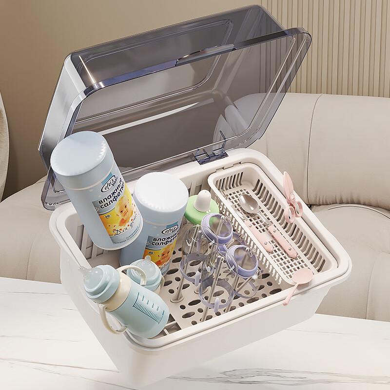 Large Capacity Baby Bottle Storage & Drying Box