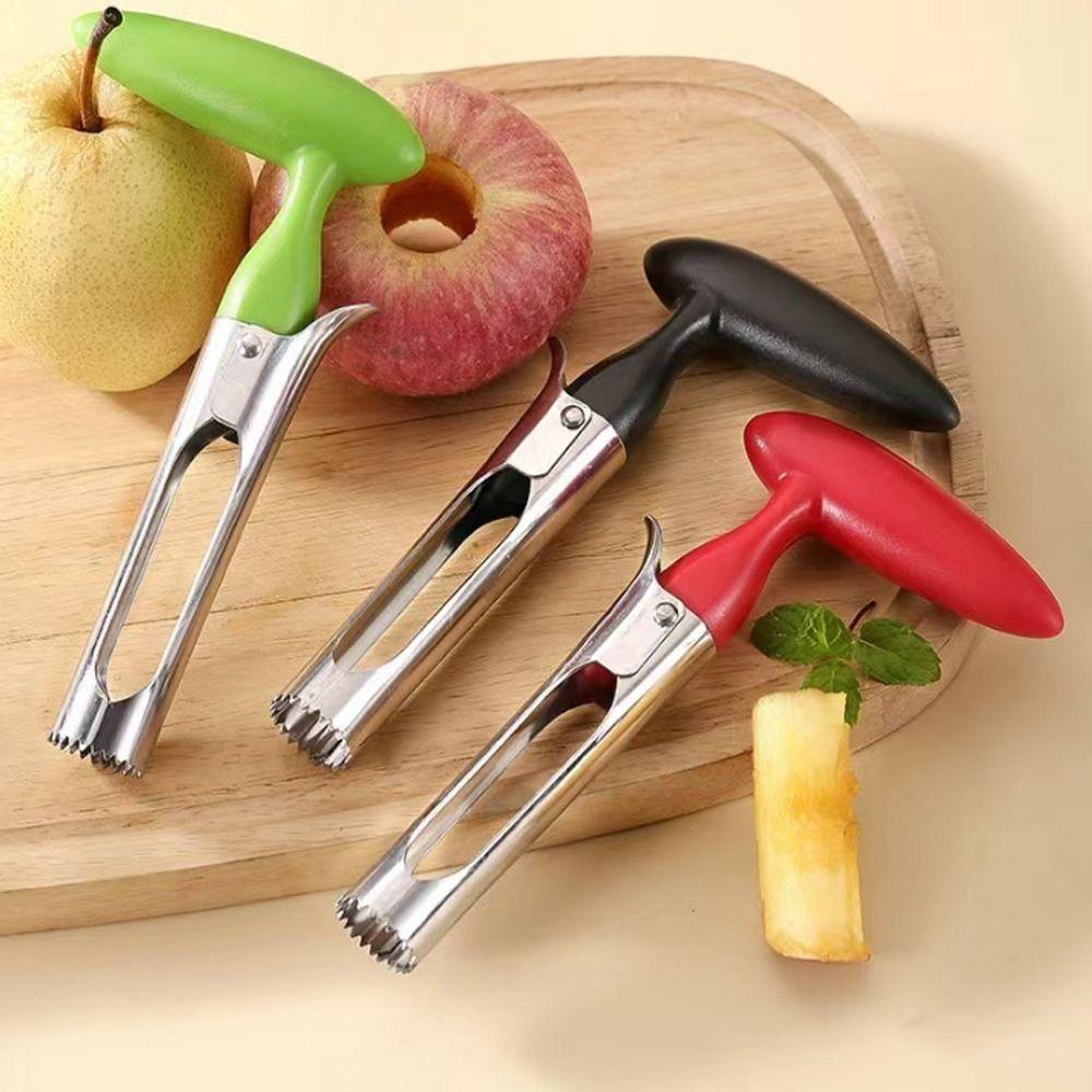 Edelstahl Obstschneider Multifunktionales Kernentferner Werkzeug Obstentkerner Lebensmittelzubereitung