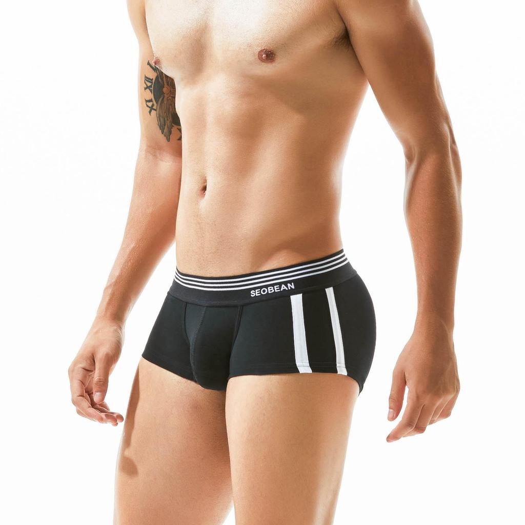 Seobean Herren Low-Waist Boxer Briefs - Jugendliche & Sexy Sportunterwäsche