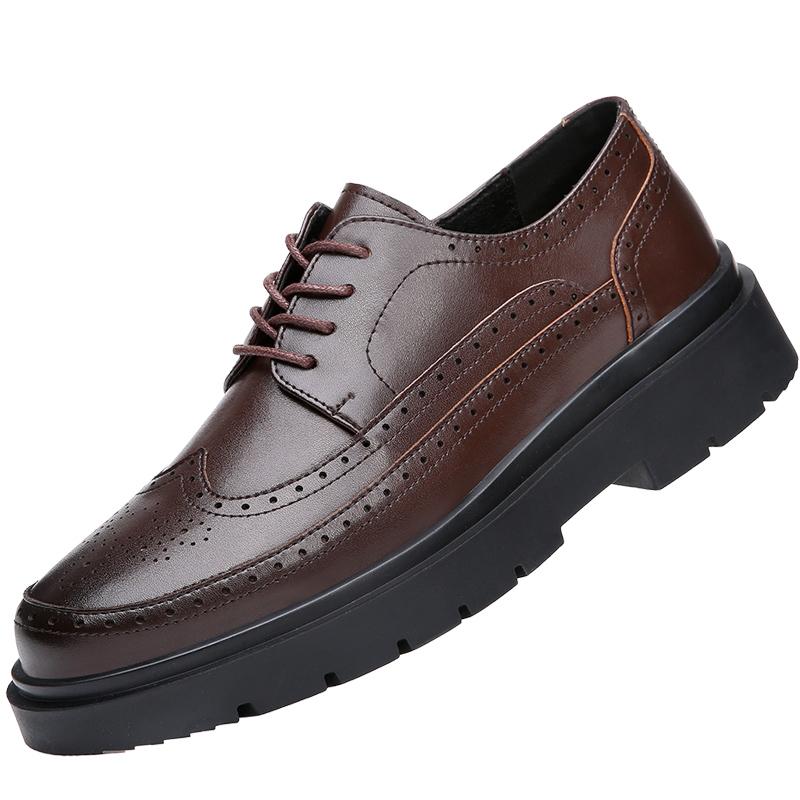 

2024 Бренд Весна Осень Мужские Туфли На Шнуровке Повседневные Черные Кожаные Туфли Мужские Лоферы Роскошные Свадебные Вечерние Мужские Туфли Мужские 44 коричневый