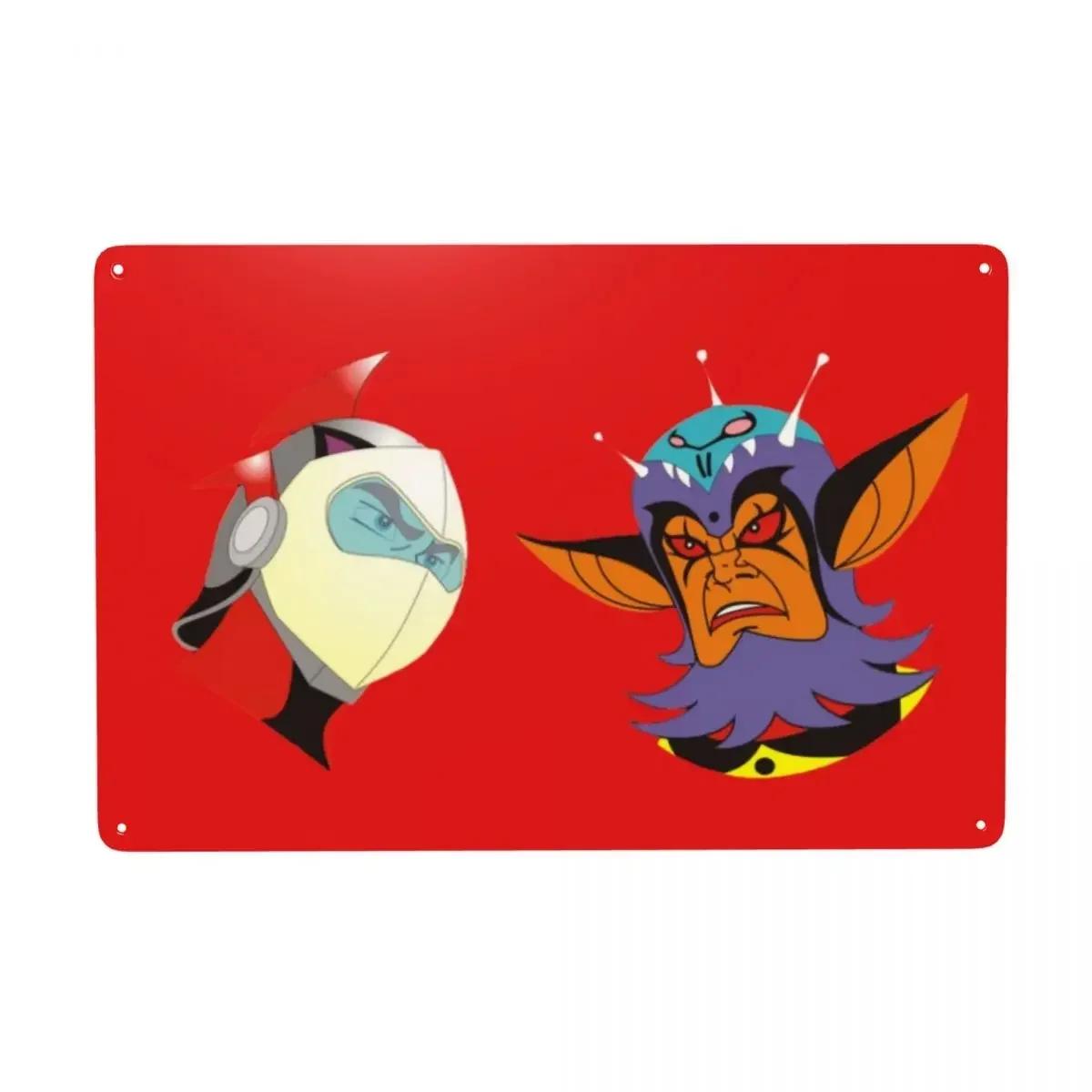 

Goldrake Goldorak аниме Mazinger Z металлическая жестяная вывеска прямоугольник НЛО робот Grendizer знаки доска бар кафе ресторан настенный художественный декор 20x30cm