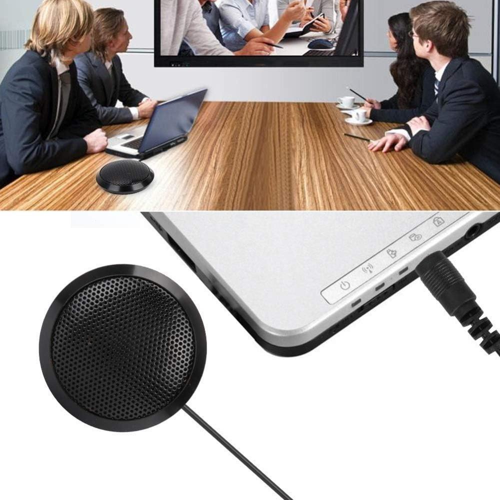 3.5mm Plug USB Conference Microphone Omnidirectional Desktop Mic  For Meeting