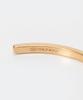 Maison Margiela Bangle SM1UY0064 SV0158 Logo Yellow Gold Plating Burattato Brand 4 Women's Size [Used]