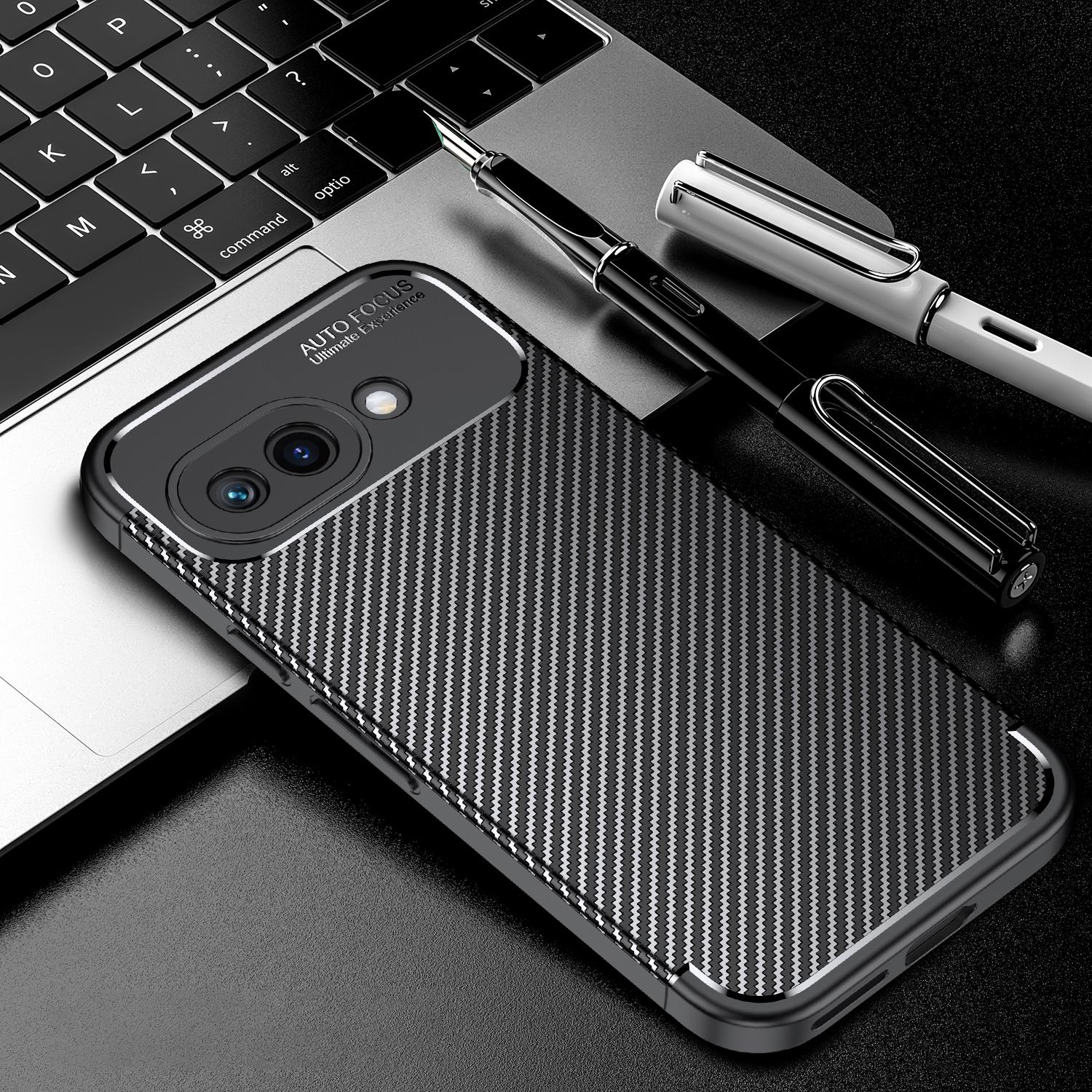 

For Google Pixel 9a Case Carbon Fiber Texture TPU Phone Cover Heat Dissipation A