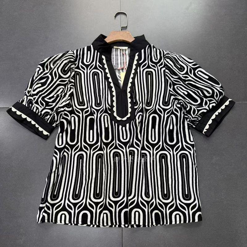 

Foreign Trade Order Entr0 Series Collection Geometric Pattern Print Shirts-Short dress-Long dress Comfortable and Soft Dress Black geometric/Tops M