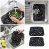 Pack of 2 Kitchen Sink Protector PVC Dish Drying Mat Sink Soft Protective Cover Non Slip Dish Drying Mat PVC Material