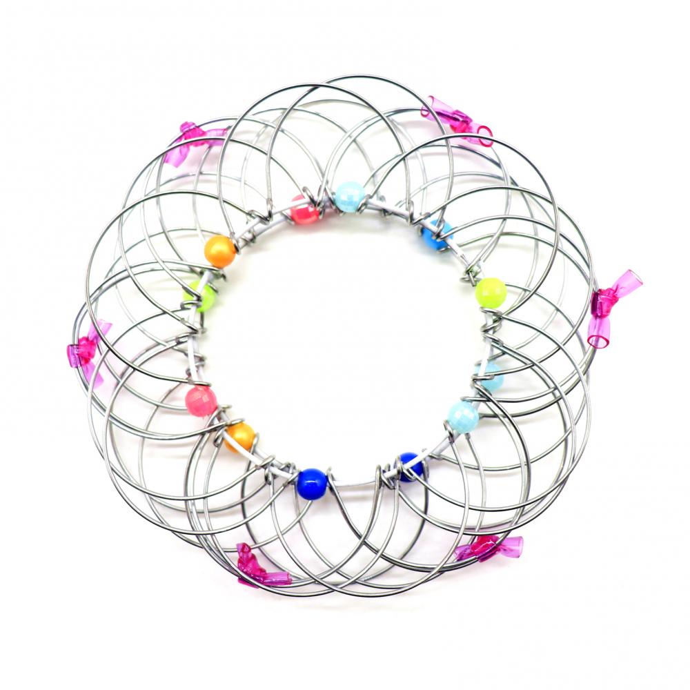 Kids Mandala Antistress Toy Adjustable Thirty-Six Variable Variety Flower Basket Iron Loop Children's Puzzle Decompression Toy