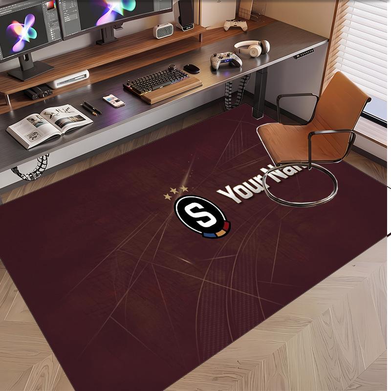 Personalized Crystal Velvet Carpet Sparta Prague Pattern Non Slip Floor Rug